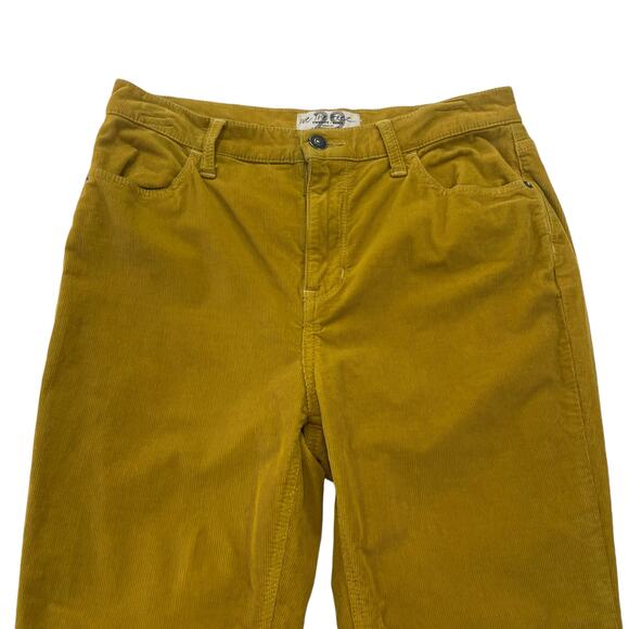 Free People We The Free High Rise Corduroy Skinny Pant Mustard Yellow Womens 29 - Picture 3 of 6